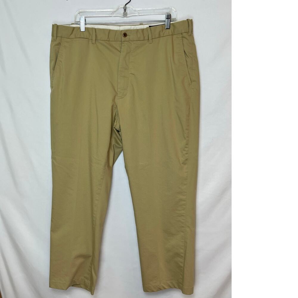 Polo Golf Men’s 38x30 Tan Flat Front Golf Pants Athletic Performance Casual